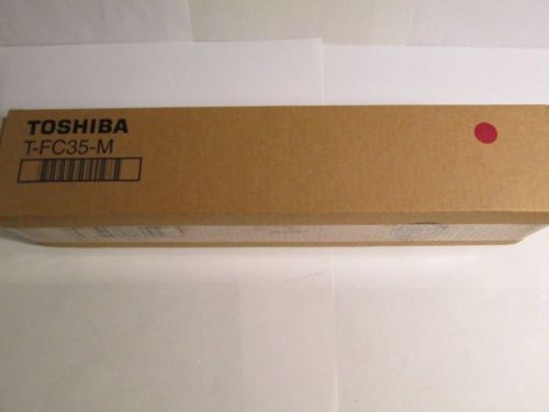 1 Genuine Toshiba T-FC35-M TFC35M Magenta toner cartridge.