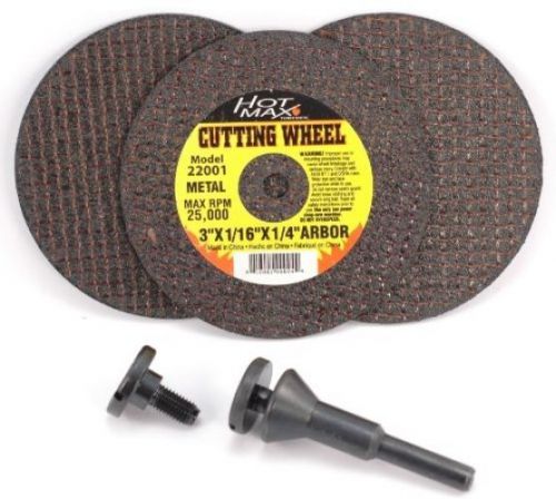 Hot Max 26182 Mandrel And Cut Off Wheel Kit, 1/4-Inch Arbors