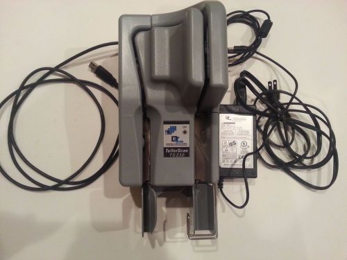 Digital check ts230 65dpm tellerscan230 check scanner w/ power cord &amp; usb for sale