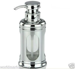 New Stainless Steel Chrome Plated Manual Soap Dispenser Hand Sanitizer Machine