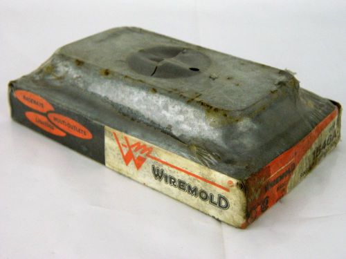 1 New Wiremold 1546A Single Receptacle Box Round Recept Tele Outlet Surface RW
