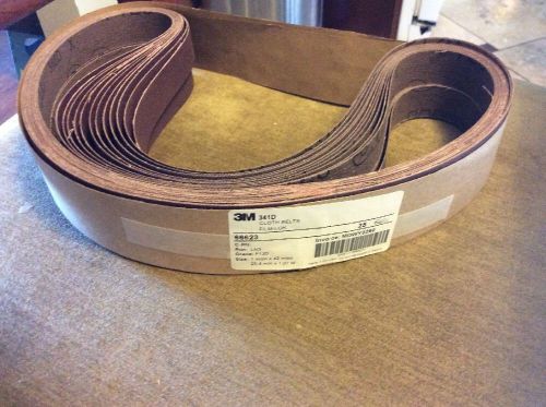 3M 341D SANDING CLOTH BELTS 1&#034; x 42&#034; P120 25 NEW SANDING belts  New