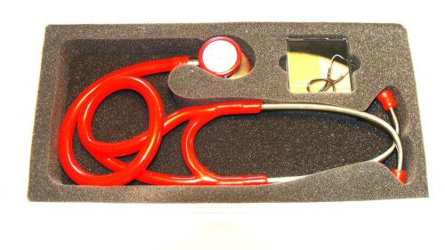 Cardiology stethoscope red for sale