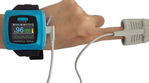 CONTEC Wrist Pulse Oximeter, OLED, USB PC Software, Alarm, 24h Record D4