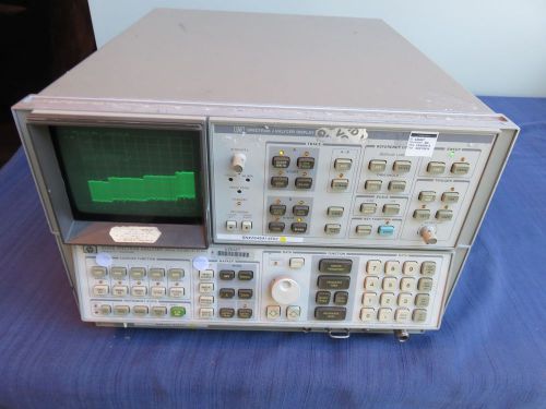 HP 8566B 100 Hz to 22 GHz Microwave Spectrum Analyzer and Display w/ Cables