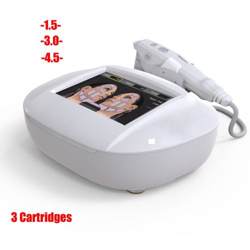 High intensity focused ultrasound hifu wrinkle remove facial machine 3 cartridge for sale