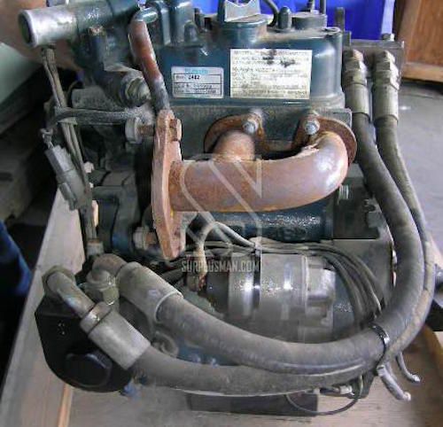 Kubota 2 Cyl Z482-E Diesel Engine Low Hours