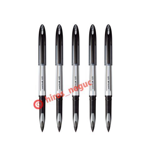 Uni-ball Air UBA-201 Gel Ink Ballpoint Pen, 0.7 mm tip, Black Ink 5pcs