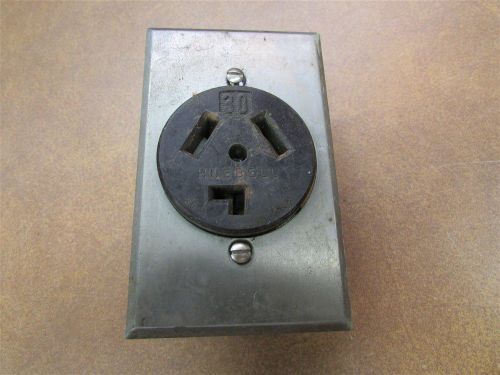 Used Hubbel 30 Amp Receptacle A-12