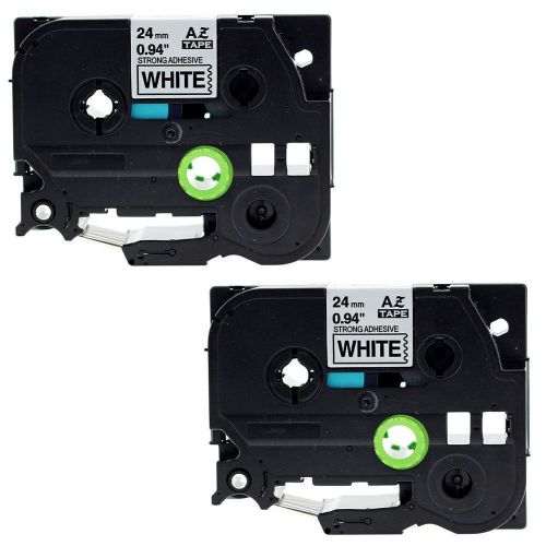 2 PK Compatible for Brother P-Touch Strong Adhesive Tze-S251 Tz-S251 Label Tape