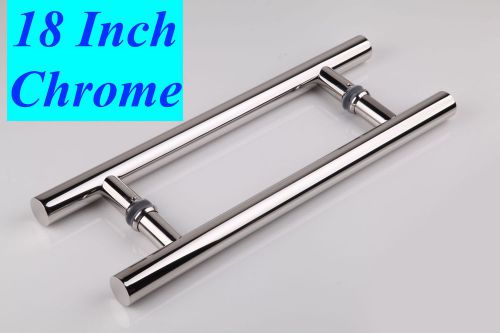 Entry Front Door 18&#034; Long Commercial Door Pull Handle Stainless Steel Entry