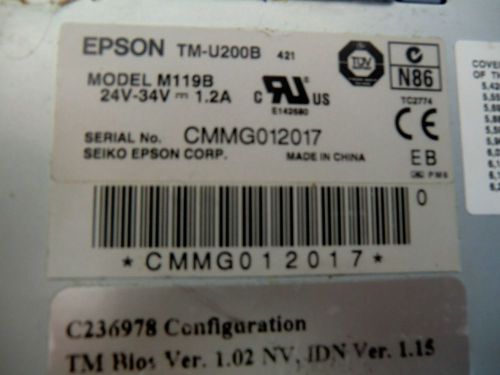 Epson Model M119B POS Printer