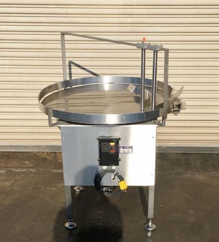 36” ss rotary accumulator pack off / feed table, accumulation table, conveyor for sale