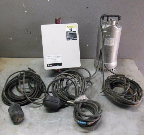 GOULDS ITT 1DW51E1EA 1 1/2&#034; SUBMERSIBLE STAINLESS STEEL DEWATERING WATER PUMP