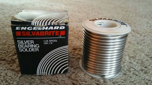 Engelhard Silvabrite 100%  lead free silver bearing solder 1/8 dia