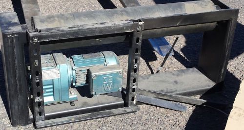 Conveyor Section Rubber Lagged Roller 6&#034; x 33&#034; Sew Eurodrive .5 HP Motor Gearbox