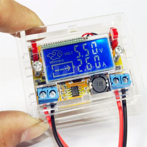 Dc-dc step down power supply adjustable module converter with lcd display+covers for sale