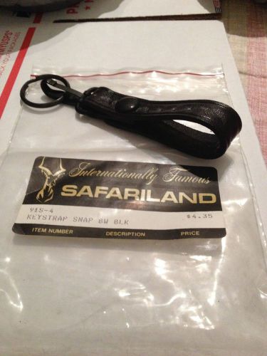 Vintage Safariland Keystrap Snap Black Leather New in Package