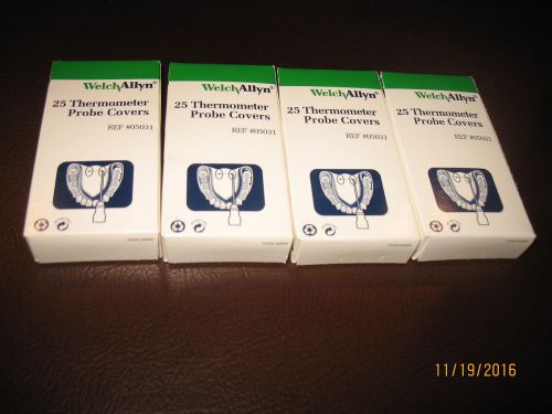 Welch Allyn Thermometer Probe Covers - 4 Boxes - Ref # 05031