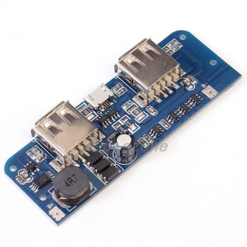 Mobile Power Charger Board Step-Up Module Double USB Output LED Display