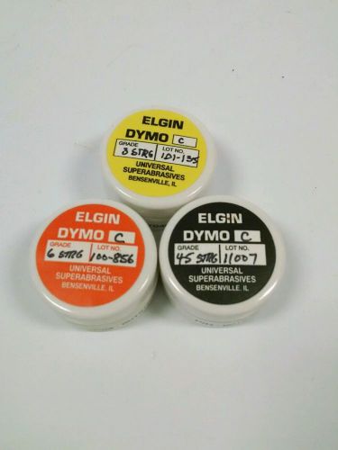 Elgin Diamond Compound Set of 3 Five Gram Jars ( #3/ #6/ #45 Strong)