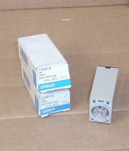 H3y-4-120s-ac100-120 omron new in box 4pdt timer relay h3y4120s h3y-4 h3y4 for sale