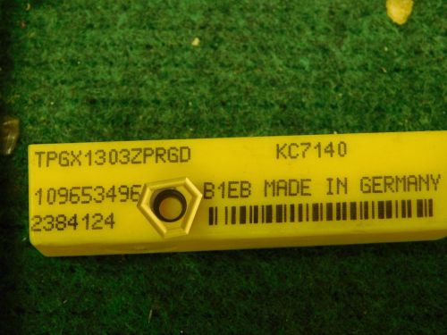 6 Kennametal TPGX 1303ZPRGD KC7140 Carbide Chamferring Inserts
