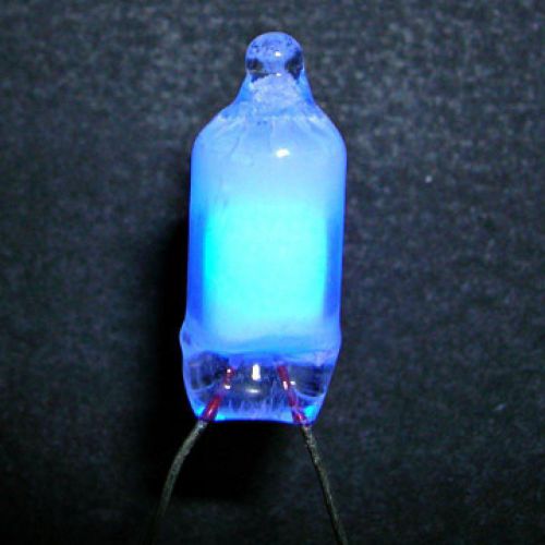 LOT OF 20 Blue Glow NE-2B Neon Lamps, Phosphor-Coated Variant of NE-2 Type Bulbs