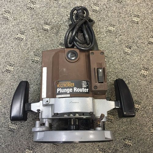 Professional Woodworker Plunge Router 1200w 1 3/4hp 1/4&#034;, 3/8&#034; or 1/2&#034; Shanks