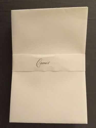 CRANE &amp; Co. Pearl White Kid Finish (25x) Envelopes 4 3/8x6 9/16 Made In USA