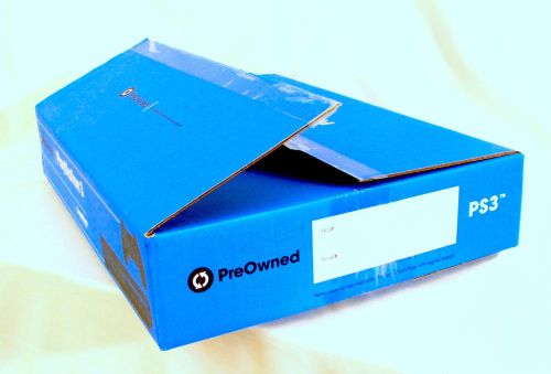 Gift Wrap Playstation 3 Blue EMPTY Moving/Storage 1 Box 17&#034; X 12&#034; X 3&#034;