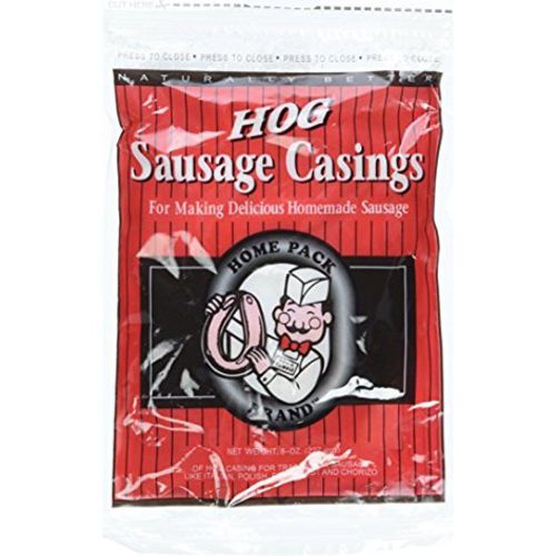 2-pack, 8 oz. dewied hog sausage casings for sale