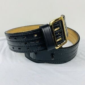 Jaypee Size 32 Black Genuine Top Grain Bridle Cowhide Duty Belt