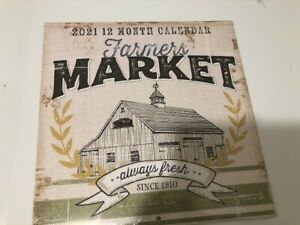 Farmers Market 2021 Wall Calendar 11&#034;X11&#034; ONLY 2 LEFT!!!!
