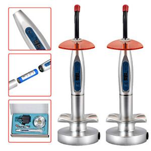 2Pcs USA Dental LED Curing Light Cure Lamp LED Wireless Cordless Composite Resin