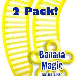 2 Pack Banana Slicer Cutters * Banana Magic * Kitchen Tool - Handy Gadget
