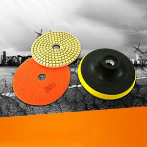 11pcs/set Flexible 3 Inch Grinding Disc Wet Polishing Pad Granite Backing Pad