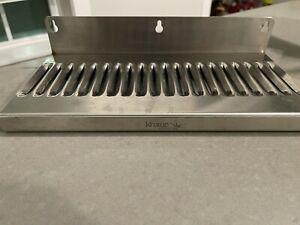 12&#034; x 5&#034; Stainless Steel Beer Kegerator Surface Tower Drip Tray Removable Grate