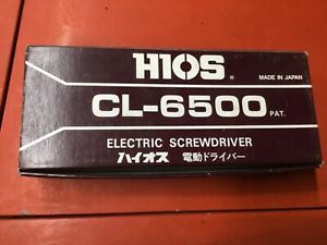Hios electric screwdriver no controller included. New in box.