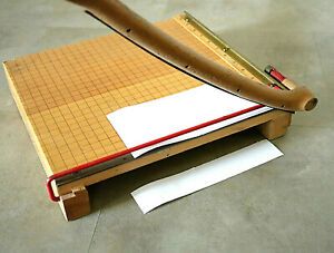 Vintage Ingento Paper Cutter Trimmer #1132 Manual 12&#034; U.S.A.