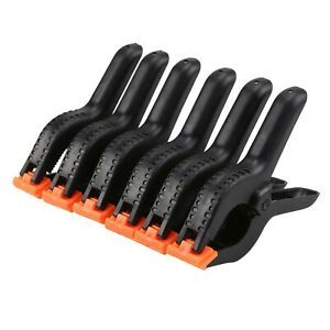 6x LARGE 6&#039;&#039; Nylon PLASTIC SPRING CLAMPS MARKET STALL TARPAULIN COVER CLIPS GRIP