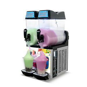 Commercial 2 * 12L tanks ice slush machine,Margarita frozen drinks machine