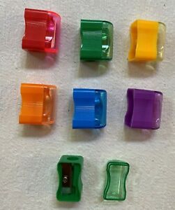 Pencil Sharpeners with Removable Colored Lid (50 Pack) 1&#034; x 8/7&#034; Inch