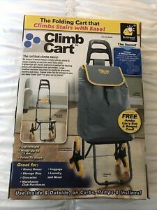 Genuine Climb Cart The Folding Cart That Climbs Stairs with Ease Holds 75 Pounds