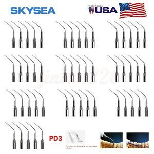 50PCS Dental Ultrasonic Piezo Perio Scaler Tips Fit DTE SATELEC Handpiece PD3 Jm