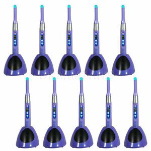 1-10* Dental iLed Wireless Curing Light Upgrate 1 Second Cure 2300mW