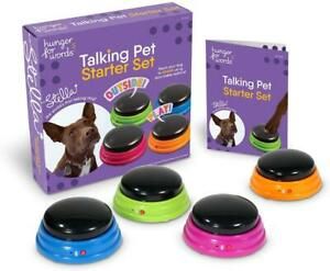 Talking Pet Starter Set Recordable Buttons For Dogs Talking Dog Buttons