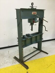 DAKE 75 Ton Hand Operated Hydraulic Press 75H Used #115386