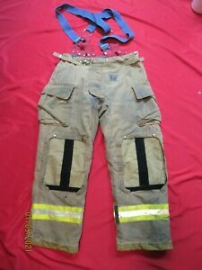 MFG 2011 Morning Pride 38 X 32 Fire Fighter Turnout PANTS BUNKER GEAR SUSPENDERS