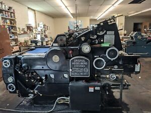 Heidelberg Kord Offset Press (serial # 328058)